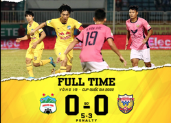 Thắng luân lưu 11m, HAGL vào tứ kết Cúp Quốc gia 2022