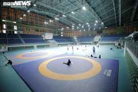 Ảnh: Toàn cảnh nhà thi đấu môn cầu lông SEA Games 31 