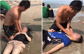 Đại úy Thái Ngô Hiếu kể thời khắc lao mình xuống biển cứu 4 người đuối nước