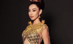 Hoa hậu Thuỳ Tiên mặc váy dát vàng, đeo trang sức trị giá gần 24 tỷ đồng