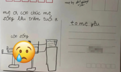 Con gửi thư chúc sức khỏe kèm bức vẽ lạ, mẹ hốt hoảng ‘con không cần mẹ nữa sao’