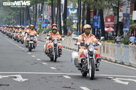 Ảnh: Công an TP.HCM ra quân đảm bảo giao thông dịp lễ 30/4-1/5 và SEA Games 31