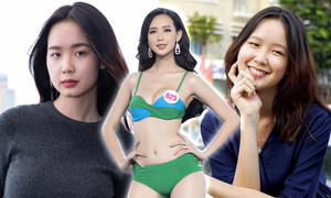 Mặt mộc thuần khiết của thí sinh cao 1m85 vào thẳng Top 20 Miss World Việt Nam