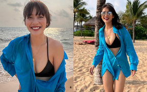 Khả Ngân khoe ảnh bikini nóng bỏng sau tin đồn nâng ngực 