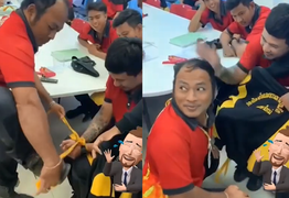 Trò ảo thuật 'lầy lội' khiến cậu bạn 'ăn tát' vẫn phải cười