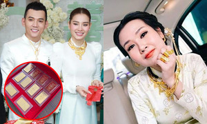 Đám cưới 'dát vàng' của Vbiz: Phương Trinh Jolie nhận 88 lượng vì lý do đặc biệt