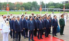Lãnh đạo Đảng, Nhà nước viếng Chủ tịch Hồ Chí Minh, tưởng niệm liệt sỹ