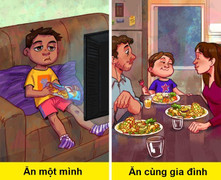 6 lợi ích khi trẻ ăn cơm cùng gia đình 