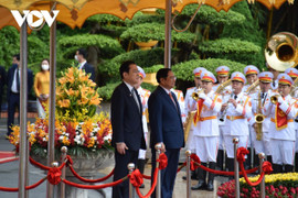 Thủ tướng Phạm Minh Chính chủ trì lễ đón Thủ tướng Nhật Bản Kishida Fumio