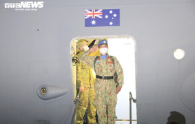 Các chiến sĩ mũ nồi xanh Việt Nam trở về từ Nam Sudan trong ngày đặc biệt