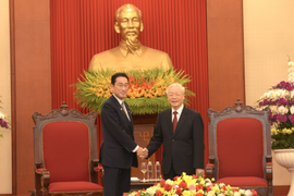 Tổng Bí thư Nguyễn Phú Trọng tiếp Thủ tướng Nhật Bản Kishida Fumio