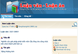 Tiến sĩ làm luận án cầu lông từng công bố nghiên cứu liên quan môn thể thao này 