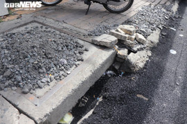 TP.HCM: Đường Võ Văn Ngân vá chằng, vá đụp sau khi tháo dỡ 'lô cốt'