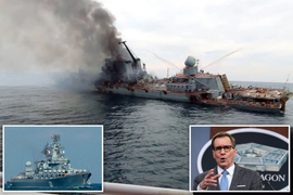 Mỹ thừa nhận giúp Ukraine xác định vị trí tuần dương hạm Moskva Nga