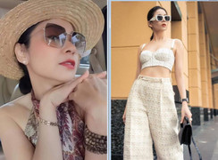 Sao Việt 7/5: Việt Trinh 'thả thính' ở tuổi 50, Lệ Quyên lại khoe eo thon