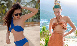 Sao Việt 8/5: Hồ Ngọc Hà, Thanh Hằng đồng loạt khoe dáng với áo tắm gợi cảm