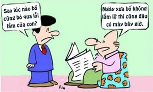 Lầm lỡ của con trai làm sao so được với bố