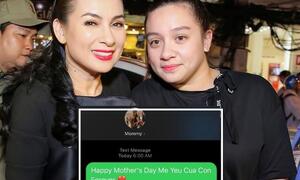 Xúc động dòng tin nhắn của con gái Phi Nhung trong Ngày của Mẹ