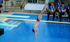 Ảnh: Pha nhảy cầu 0 điểm của Tùng Dương ở SEA Games 31
