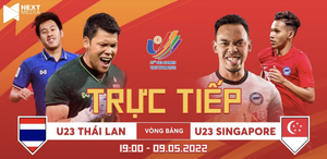 Trực tiếp bóng đá U23 Thái Lan vs U23 Singapore, bảng B SEA Games 31