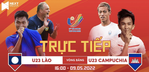 Trực tiếp bóng đá U23 Lào vs U23 Campuchia, bảng B SEA Games 31