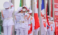 Ảnh: Trang nghiêm Lễ thượng cờ SEA Games 31