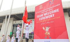 Video: Trang trọng Lễ thượng cờ SEA Games 31