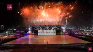Video: Rực rỡ pháo hoa trên sân Mỹ Đình đón chào SEA Games 31