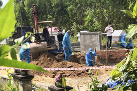 Khai quật mộ để điều tra vụ án con giết cha