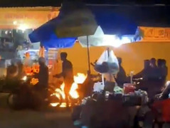 Hai nhóm thanh thiếu niên hỗn chiến, ném bom xăng vào nhau ở TP.HCM