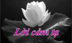 Lời cảm tạ!