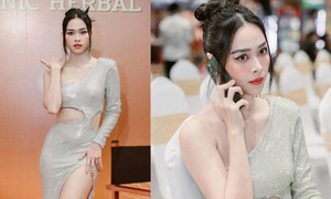 Diệp Bảo Ngọc đẹp rạng rỡ, tất bật trong ngày lên chức bà chủ