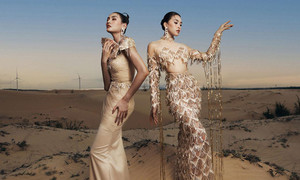 Võ Hoàng Yến, Tiểu Vy đọ thần thái sang chảnh trên đồi cát