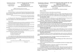 Đề thi tham khảo vào lớp 10 lan truyền trên mạng xã hội, Sở GD&ĐT TP.HCM nói gì?