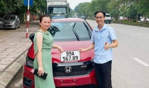 Người phụ nữ ở Bắc Ninh bấm trúng biển ô tô siêu đẹp 567.89