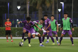 U23 Việt Nam tập buổi đầu tiên tại UAE
