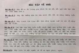 6 bài tập về nhà gây sốt cộng đồng mạng, có thể 'cả đời mới hoàn thành'