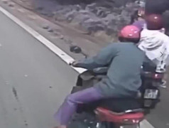 Người hùng kể phút đuổi theo cứu 3 người đi xe máy mất phanh khi đổ đèo Tam Đảo