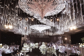 Phong Design - nhà thiết kế vẽ nên khung cảnh tiệc cưới tinh khôi, đẹp đẽ