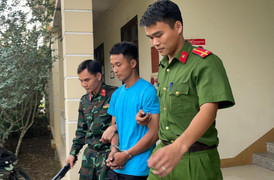 Ảnh: Cận cảnh bắt giữ tên sát nhân Triệu Quân Sự