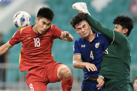 Trực tiếp bóng đá U23 Việt Nam 2-2 U23 Thái Lan: Văn Tùng chói sáng