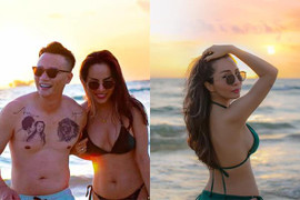 Bà xã cựu người mẫu nóng bỏng của ca sĩ Hoàng Bách