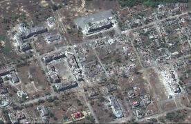 Ảnh vệ tinh cho thấy giao tranh khốc liệt ở Donbass