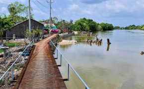 Nhiều đoạn bờ sông ở Cà Mau tiếp tục sạt lở, 'nuốt' thêm cả chục căn nhà