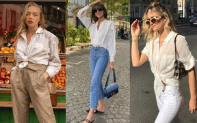 13 cách mặc sơ mi trắng thanh lịch mà vẫn đầy 'chất chơi'