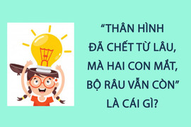 'Thân hình đã chết từ lâu, mà hai con mắt, bộ râu vẫn còn' là cái gì? 