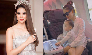 Hoa hậu Phạm Hương lần đầu về nước sau 4 năm sang Mỹ sinh con