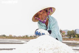  Ảnh: Diêm dân Quảng Bình oằn mình mưu sinh giữa 'chảo lửa' gần 40 độ C