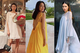 Muôn kiểu giấu bụng bầu tài tình của sao Việt