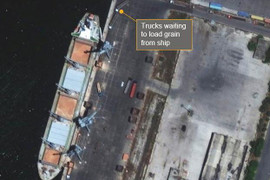 Tàu treo cờ Nga bị nghi chở ngũ cốc Ukraine đến Syria